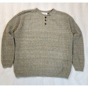 Vintage Bill Blass Men’s Ribbed Knit Sweater Size M Crewneck Classic Pullover